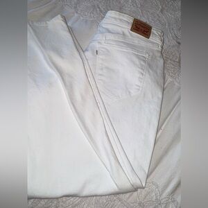 Levi’s 711 Skinny Jeans Women’s Size 16 White Stretch